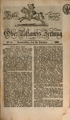Frankfurter Ober-Post-Amts-Zeitung Donnerstag 24. Februar 1820
