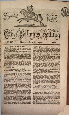 Frankfurter Ober-Post-Amts-Zeitung Montag 24. April 1820