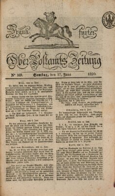 Frankfurter Ober-Post-Amts-Zeitung Samstag 17. Juni 1820