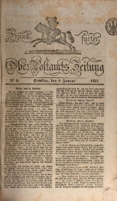 Frankfurter Ober-Post-Amts-Zeitung Samstag 6. Januar 1821