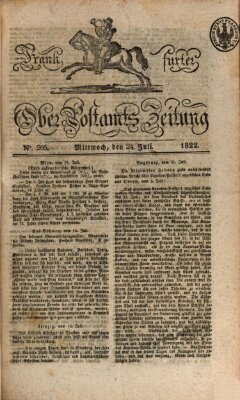 Frankfurter Ober-Post-Amts-Zeitung Mittwoch 24. Juli 1822