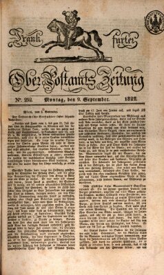 Frankfurter Ober-Post-Amts-Zeitung Montag 9. September 1822