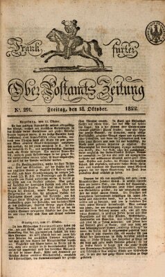 Frankfurter Ober-Post-Amts-Zeitung Freitag 18. Oktober 1822