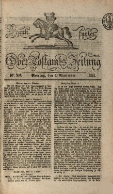Frankfurter Ober-Post-Amts-Zeitung Montag 4. November 1822