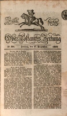 Frankfurter Ober-Post-Amts-Zeitung Freitag 27. Dezember 1822
