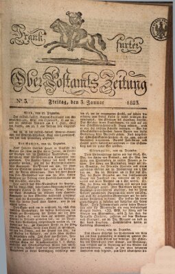 Frankfurter Ober-Post-Amts-Zeitung Freitag 3. Januar 1823