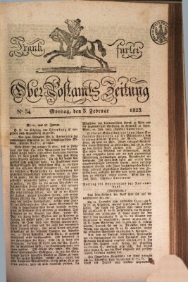 Frankfurter Ober-Post-Amts-Zeitung Montag 3. Februar 1823