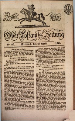 Frankfurter Ober-Post-Amts-Zeitung Mittwoch 23. April 1823