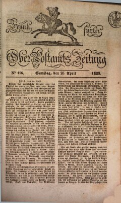 Frankfurter Ober-Post-Amts-Zeitung Samstag 26. April 1823