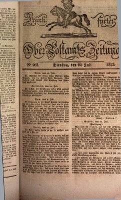 Frankfurter Ober-Post-Amts-Zeitung Dienstag 22. Juli 1823