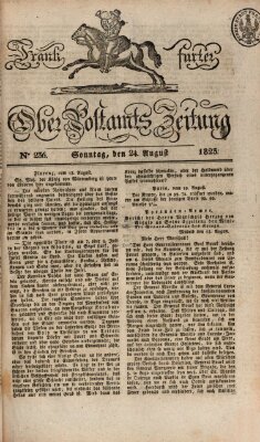 Frankfurter Ober-Post-Amts-Zeitung Sonntag 24. August 1823