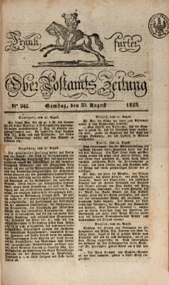 Frankfurter Ober-Post-Amts-Zeitung Samstag 30. August 1823