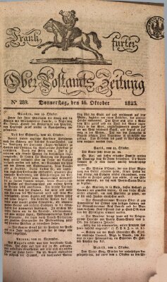 Frankfurter Ober-Post-Amts-Zeitung Donnerstag 16. Oktober 1823