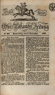 Frankfurter Ober-Post-Amts-Zeitung Donnerstag 6. November 1823