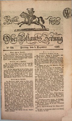 Frankfurter Ober-Post-Amts-Zeitung Freitag 5. Dezember 1823