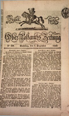 Frankfurter Ober-Post-Amts-Zeitung Samstag 6. Dezember 1823