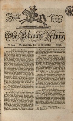 Frankfurter Ober-Post-Amts-Zeitung Donnerstag 11. Dezember 1823