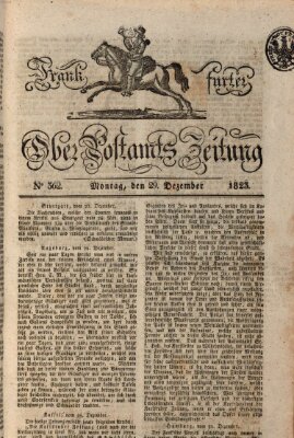 Frankfurter Ober-Post-Amts-Zeitung Montag 29. Dezember 1823