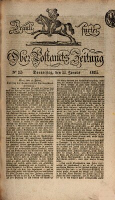 Frankfurter Ober-Post-Amts-Zeitung Donnerstag 22. Januar 1824