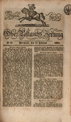 Frankfurter Ober-Post-Amts-Zeitung Mittwoch 18. Februar 1824