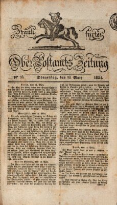 Frankfurter Ober-Post-Amts-Zeitung Donnerstag 18. März 1824