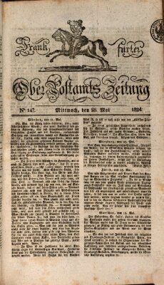 Frankfurter Ober-Post-Amts-Zeitung Mittwoch 26. Mai 1824