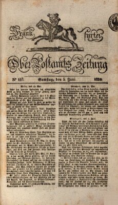 Frankfurter Ober-Post-Amts-Zeitung Samstag 5. Juni 1824