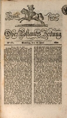 Frankfurter Ober-Post-Amts-Zeitung Samstag 19. Juni 1824