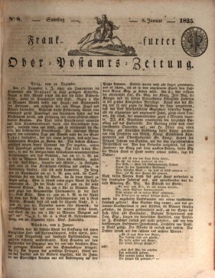 Frankfurter Ober-Post-Amts-Zeitung Samstag 8. Januar 1825