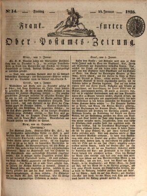 Frankfurter Ober-Post-Amts-Zeitung Freitag 14. Januar 1825