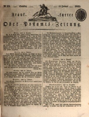 Frankfurter Ober-Post-Amts-Zeitung Samstag 15. Januar 1825