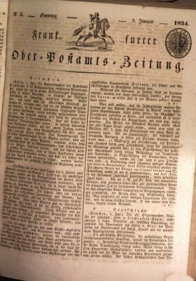 Frankfurter Ober-Post-Amts-Zeitung Sonntag 5. Januar 1834