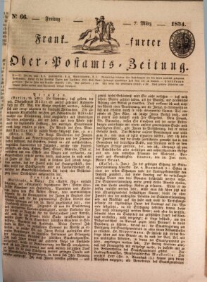 Frankfurter Ober-Post-Amts-Zeitung Freitag 7. März 1834