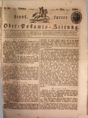 Frankfurter Ober-Post-Amts-Zeitung Dienstag 11. März 1834