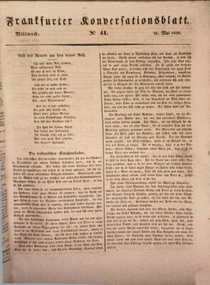 Frankfurter Ober-Post-Amts-Zeitung Mittwoch 21. Mai 1834