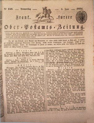 Frankfurter Ober-Post-Amts-Zeitung Donnerstag 5. Juni 1834