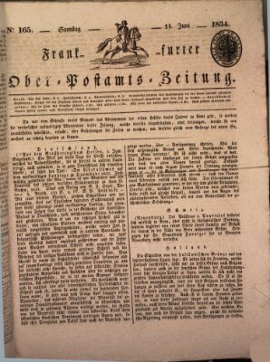 Frankfurter Ober-Post-Amts-Zeitung Samstag 14. Juni 1834