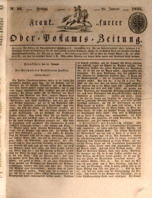 Frankfurter Ober-Post-Amts-Zeitung Freitag 16. Januar 1835