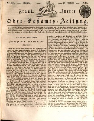 Frankfurter Ober-Post-Amts-Zeitung Montag 26. Januar 1835