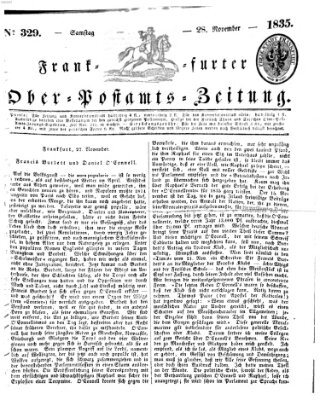 Frankfurter Ober-Post-Amts-Zeitung Samstag 28. November 1835