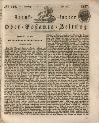 Frankfurter Ober-Post-Amts-Zeitung Dienstag 30. Mai 1837
