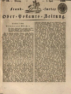 Frankfurter Ober-Post-Amts-Zeitung Montag 9. April 1838