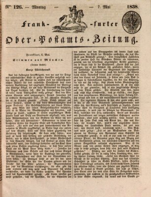 Frankfurter Ober-Post-Amts-Zeitung Montag 7. Mai 1838
