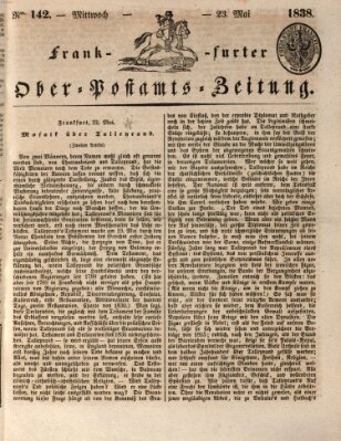 Frankfurter Ober-Post-Amts-Zeitung Mittwoch 23. Mai 1838