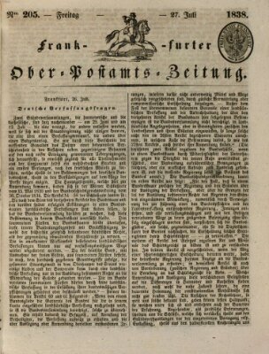 Frankfurter Ober-Post-Amts-Zeitung Freitag 27. Juli 1838