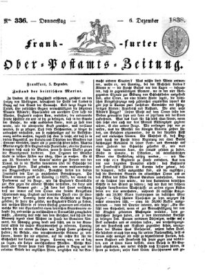 Frankfurter Ober-Post-Amts-Zeitung Donnerstag 6. Dezember 1838