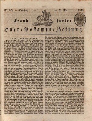 Frankfurter Ober-Post-Amts-Zeitung Samstag 23. Mai 1840