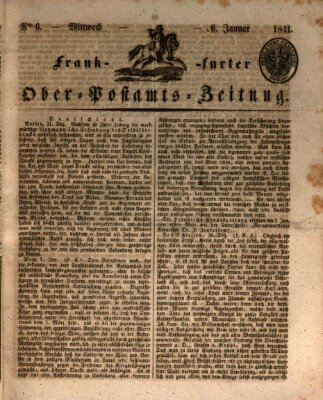 Frankfurter Ober-Post-Amts-Zeitung Mittwoch 6. Januar 1841