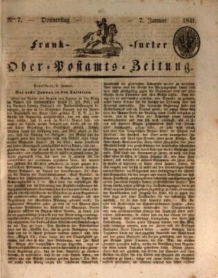 Frankfurter Ober-Post-Amts-Zeitung Donnerstag 7. Januar 1841