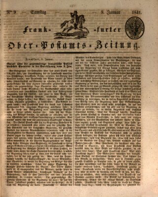 Frankfurter Ober-Post-Amts-Zeitung Samstag 9. Januar 1841